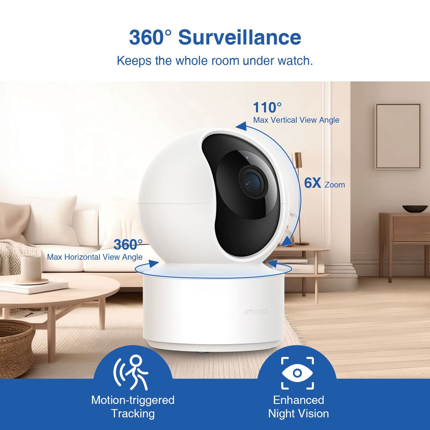 IMILAB C21 2.5K WiFi Plug-in Indoor Camera