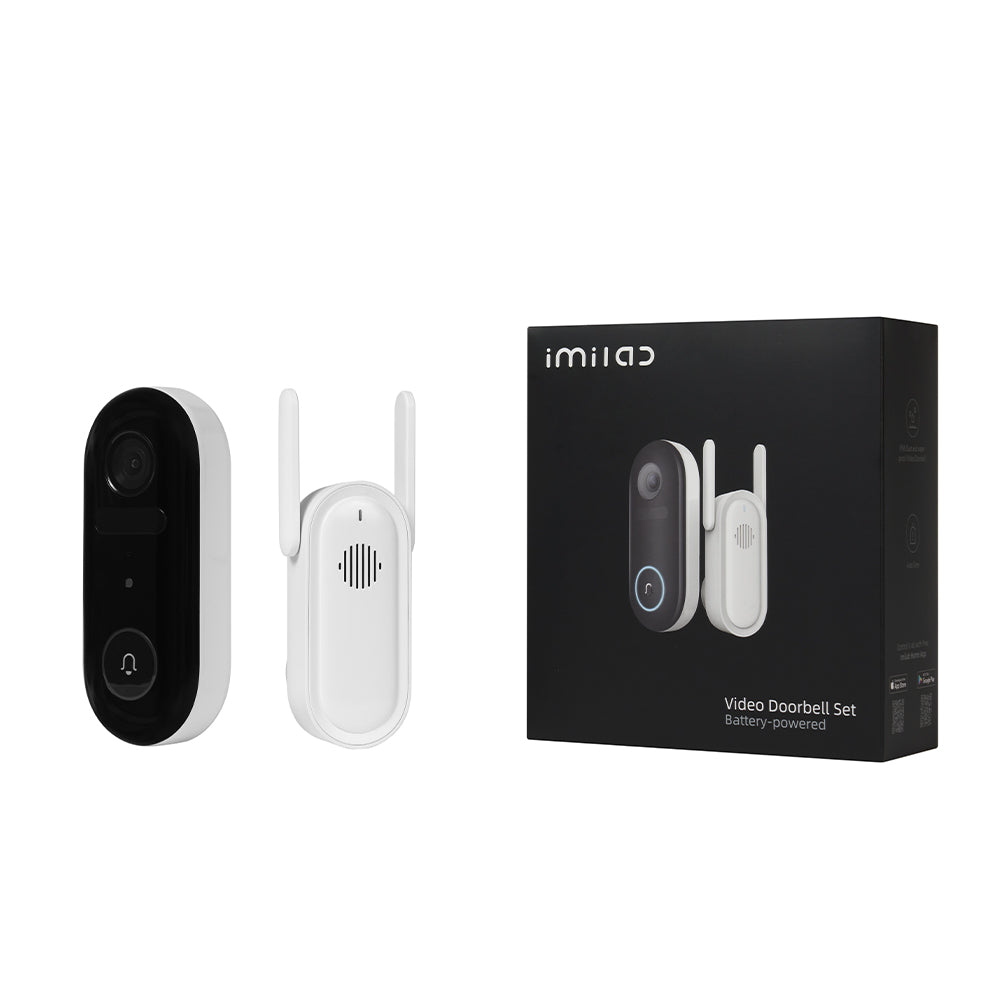 IMILAB Video Doorbell 2.5K Superior Vision WiFi 5200mAh Battery